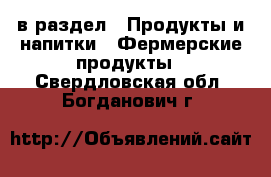  в раздел : Продукты и напитки » Фермерские продукты . Свердловская обл.,Богданович г.